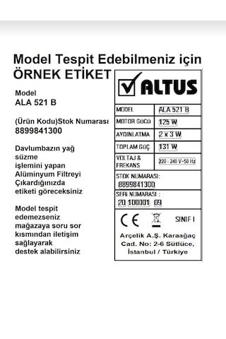 Altus Uyumlu Pr Ala 570 Zara Gri 7704330212 Davlumbaz Karbon Filtre 1çift Bacasız Aspiratör Kömür Filtresi
