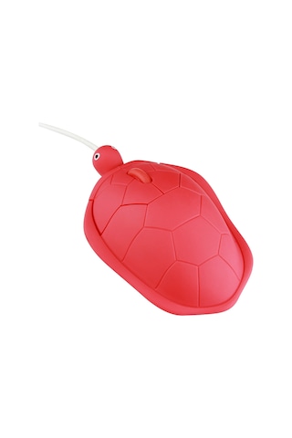 Konesam Kırmızı Kaplumbağa Şekilli Kablolu Mouse - 1600 Dpı Optik Sensör, Ergonomik Tasarım, Usb, Ev/ofis/oyun İçin Mini Mause