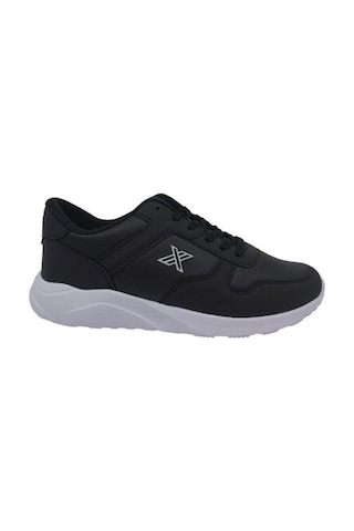 Luttoon 4039-24 Deri Anatomik Hafıza Taban Kadın Sneaker Siyah Beyaz Siyah