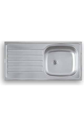 Artenova 86 x 43.5 Batarya Deliksiz Paslanmaz Çelik Eviye