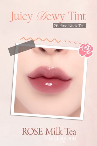 Dasique Yoğun Parlaklık Ve Canlı Renkler Sunan Kalıcı Tint Juicy Dewy Tint 26 Rose Black Tea 26 Rose Black Tea