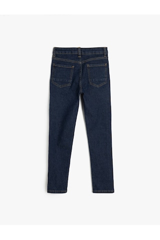 Koton Ayarlanabilir Lastikli Pamuklu Denim Pantolon Dark Indıgo 5skb40016td Koyu İndigo