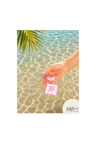 Paddle Board Charm Anahtarlık -summer Vibes Figürlü Çanta Aksesuarı-kutu İçecek Açacaklı Anahtarlık-3d Dekoratif Baskı-pembe Pembe