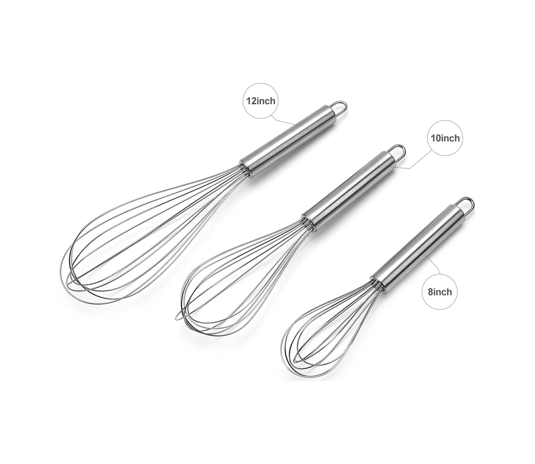 Kosona 10 İnç Paslanmaz Çelik Manuel Yumurta Çırpıcı - Ev Ve Restoran Mutfaklarda Yumurta, Krema Ve Sosu Kolayca Çırpma Aracı Diğer