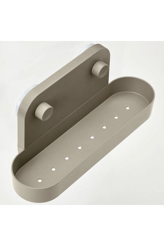Ikea Öbonäs Vantuzlu Duvar Rafı, Gri-bej, 28 Cm Bej