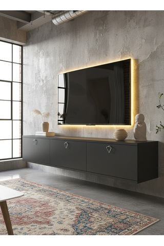 Resital Tv Ünitesi S1836-4 Antrasit Antrasit