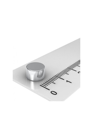 10 Adet Çap 8mm X Kalınlık 5mm Silindir Süper Güçlü Neodyum Mıknatıs