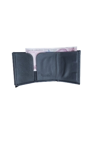 Ancora Leather Hakiki Deri Erkek Cüzdanı Mekanizmalı Gri 2704 Gri