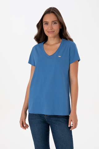 U.s. Polo Assn. Kadın İndigo Tişört 50320026-vr028 Indigo