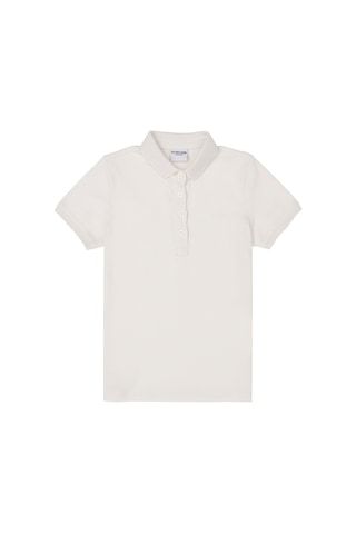 U.S. Polo Assn. Kız Çocuk Ekru Polo Yaka Basic Tişört 50288501-VR019