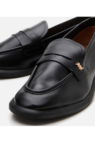 Hotiç Kadın Deri Siyah Esnek Tabanlı Klasik Loafer 01ayh306190a100 Siyah