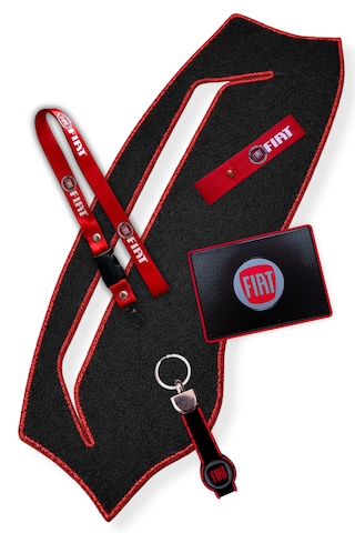 Fiat Fiorino Uyumlu Ön Gösterge Paneli Torpido Koruma Halısı & Fiat Araç Oto Aksesuar Seti Siyah