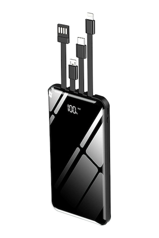 Intouch 10.000 mAh Prime Dijital Göstergeli Dahili Çoklu Kablolu