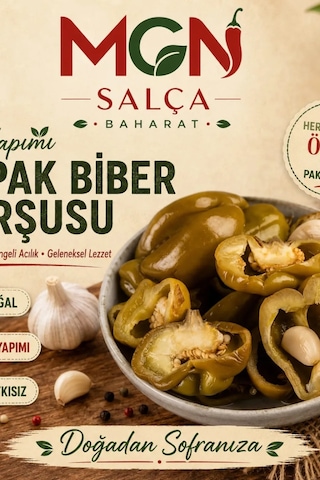 Mgn Ev Yapımı Topak Biber Turşusu 1 Kg