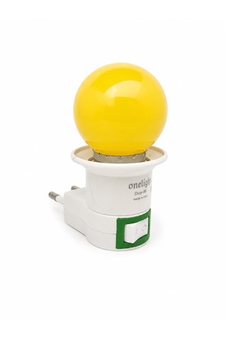 Gece Lambası Ve Anahtarlı Priz 1 Watt Sarı