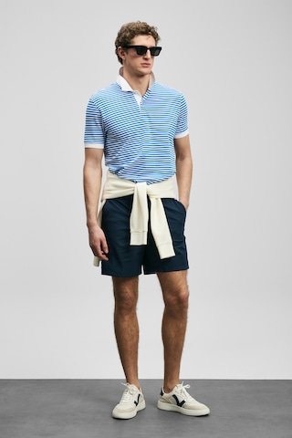 Lufian Landon Smart Erkek Polo Tişört Saks Saks 111040248100240