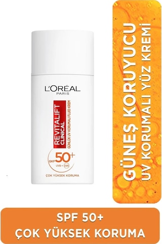 L'Oreal Paris Revitalift Clinical Leke Karşıtı Koruyucu Güneş Kremi SPF50+ 50 ML L'Oreal Paris Revitalift Clinical Leke Karşıtı Koruyucu Güneş Kremi SPF50+ 50 ML