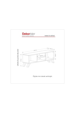 Dekorister Yaren Tv Sehpası Beyaz