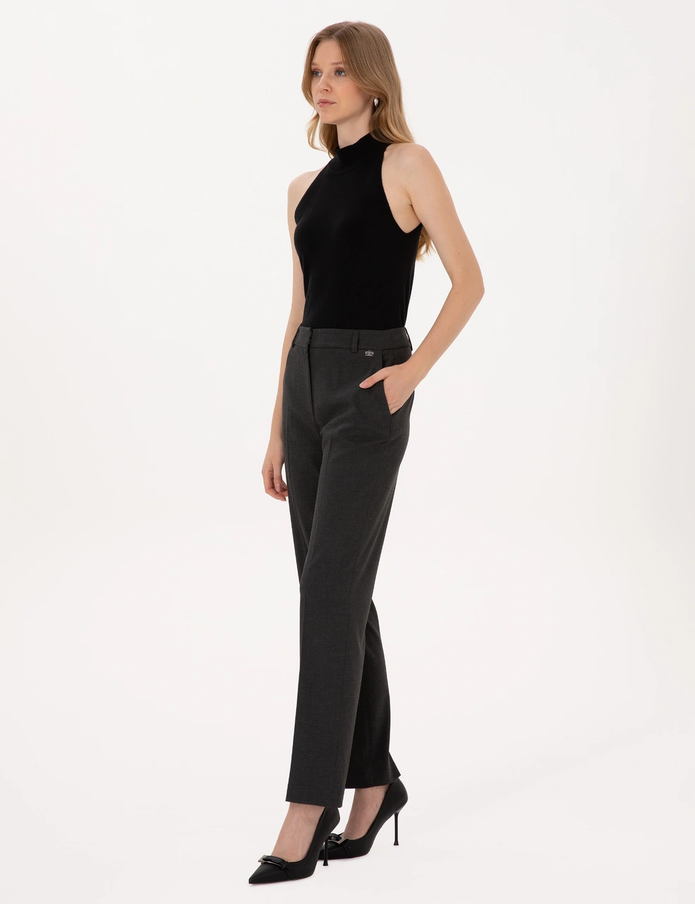 Pierre Cardin Kadın Antrasit Pantolon 50319434-vr006