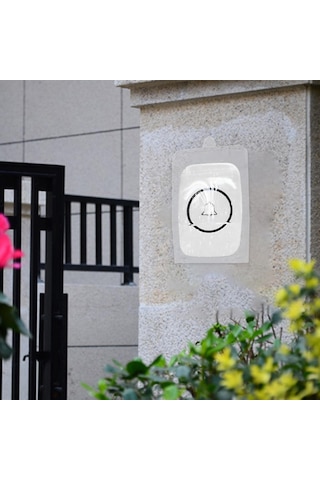 Homyl Kablosuz Kapı Zili Zil Koruyucu Için Kapağı Su 100x61x49mm