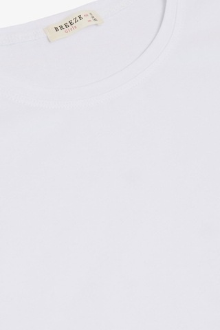 Breeze Kız Çocuk Tişört Basic 4-8 Yaş, Beyaz