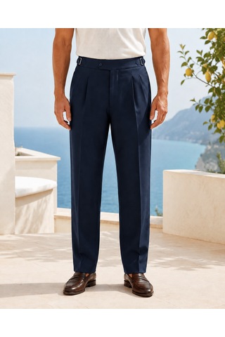 Danger Erkek Viskon Karışımlı Yan Tokalı Pileli Baggy Pantolon Lacivert 0171dngr Danger Erkek Viskon Karışımlı Yan Tokalı Pileli Baggy Pantolon Lacivert 0171dngr