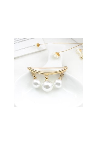 Kore Basit İnci Sevimli Broş Kadın Aksesuarları Kpop Kadınlar İçin Broşlar Pins Emaye Pin Takı Altın