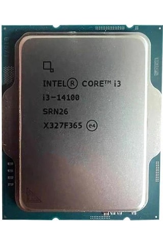 Intel Core İ3 14100 17mb 4çekirdekli O/b Uhd Vga 1700p 58w Kutusuz+fansız