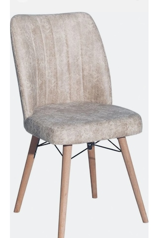 Kaliteli Bir Adet Kare Gold Mutfak Salon Sandalyesi Bej