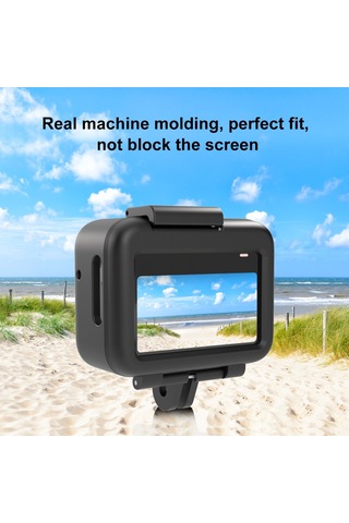 Teltree Insta360 Go 3 İçin Spor Kamera Korumalı Kasa - Abs Malzeme Siyah Korumalı Çerçeve