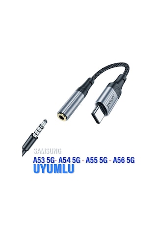 Samsung Uyumlu A53 A54 A55 A56typec 3.5mm Çevirici Kulaklık Dönüştürücü