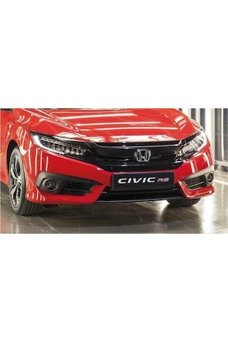 Honda Civic Fc5 Uyumlu Rs Ön Panjur Ve Far Kaşları Siyah 2016+