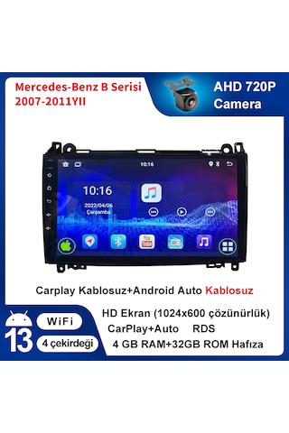 Mercedes-benz B Serisi 2007-2011yıl 4gb Ram 32gb Rom Carplay Mult