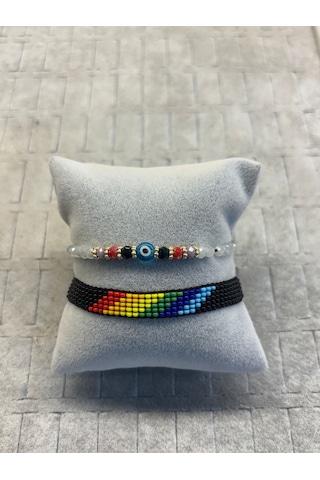 Moda Tasarım Miyuki Boncuklu Bileklik Çok REnkli