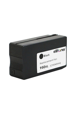 Elittoner Hp 950xl Black Siyah Yüksek Kapasite Kartuş, Oj8100, Oj8600 Cn045ae