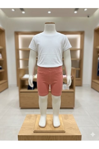 Gap V-bf Bıke Short Turuncu Kız Çocuk Sort Pembe