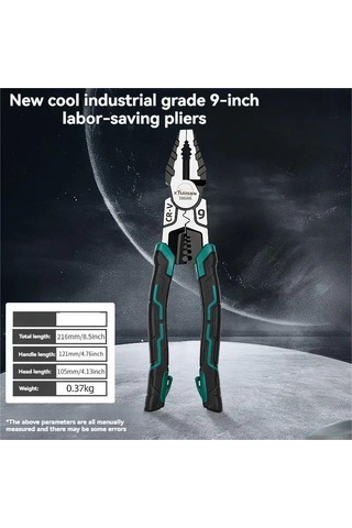 Tuosen 9'u 1 Arada Ağır Hizmet Tipi Tel Kesici Ve Sıyırma Pensesi - Süper Alaşım, Elektrikçiler Ve Metal İşleme