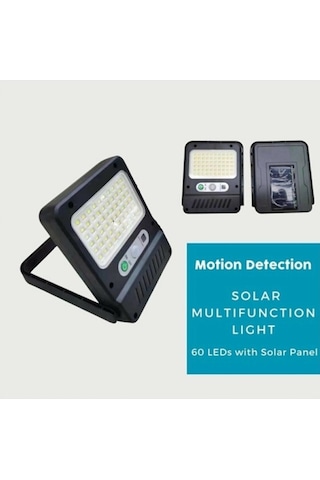 60 Led 3 Mod Güneş Enerjili Sensörlü Dış Mekan Solar Sokak Bahçe