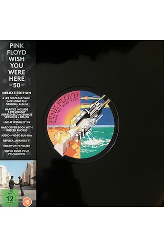 Pink Floyd - Wish You Were Here 50th Anniversary - Deluxe Box Set 4 Lp + 2 Cd + 1 Bluray + 1 Single Plak 7''