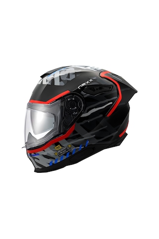 Nexx Y.100R Urbangram Kapalı Motosiklet Kaskı Kırmızı - Mat Siyah