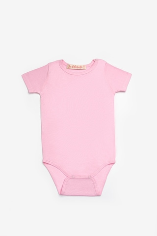 Le Mabelle Pembe Çiçek Desenli İkili Kız Bebek Zıbın Set - Zoe Pembe