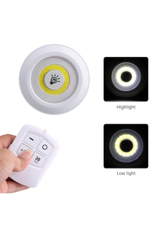 Uzaktan Kumandalı Yapışkanlı Led Spot Lamba 5332 .