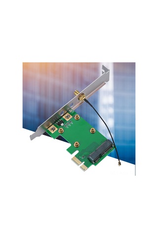 Kosona Mini Pcı-e'den Pcı-e'ye Dönüştürücü Kartı - 12.2cm Tam Yükseklik Paneli, Anten Tesisatı, 3.3v/5v Desteği, Çoklu İşletim Sistemi Desteği