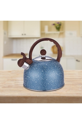 Homyl Islık Çalan Çaydanlık Ocak Malzemeleri Mutfak Mavi Diğer