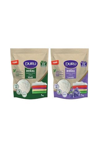 Duru Granül Matik Sabun Klasik Ve Lavanta 1 Kg 2 Li Paket