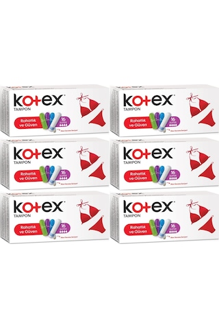 Kotex Tampon Süper 96 Lı Set 6pk 16