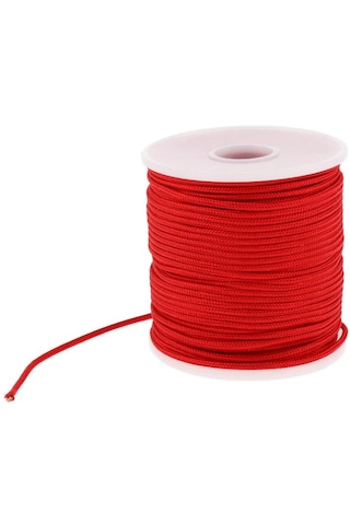 Dolıty 2mm 50 M Paracord Paraşüt Halat Kordon Açık Kamp Kırmızı