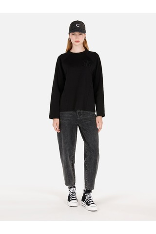 Colin's Colins Siyah Kadın Tshirt U.kol Cl1071101 Q1.v1 Blk Siyah
