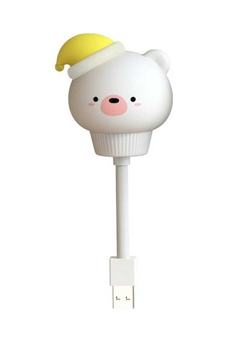 Pazly Esnek Mini Usb Led Gece Lambası - Beyaz Işık, Pratik Ve Şık Diğer