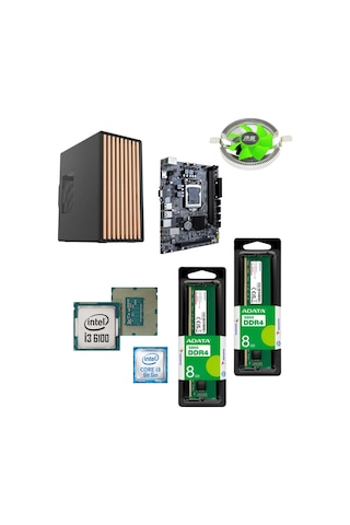 EFS EFSOFFICE0006-1 i3-6100 16 GB 256 GB SSD Free Dos Masaüstü Bilgisayar
